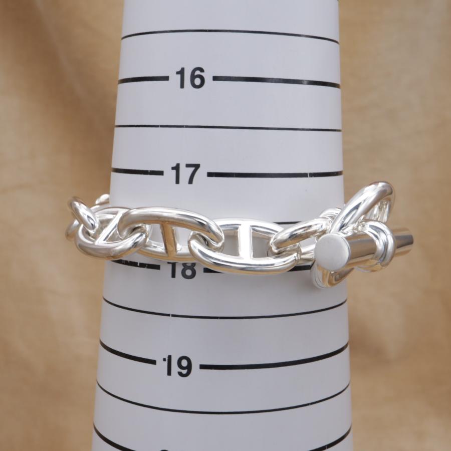 エルメス シェーヌダンクルTGM 12コマ ブレスレット HERMES Chaine d'Ancre ユニセックス シルバー925 新品仕上済 鑑定済 CH701 | HERMES | 06