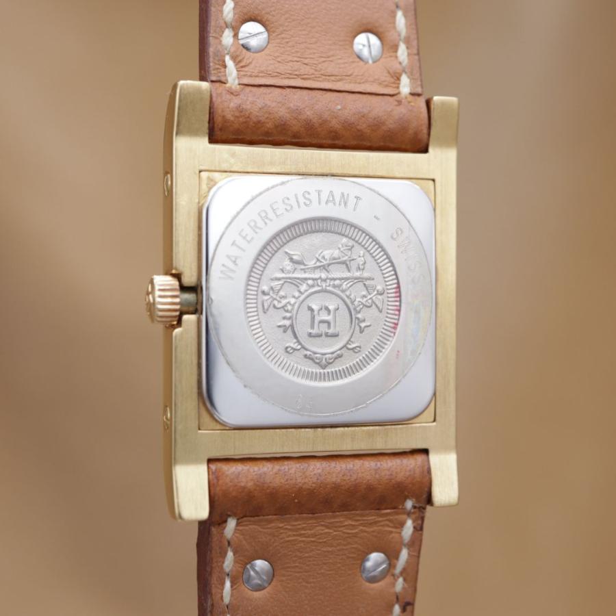 エルメス メドール ホワイト文字盤 刻印 ME1.201 HERMES Medor レディース クォーツ 23mm 1994年 電池交換済 【6ヶ月保証】 CH703 | HERMES | 04