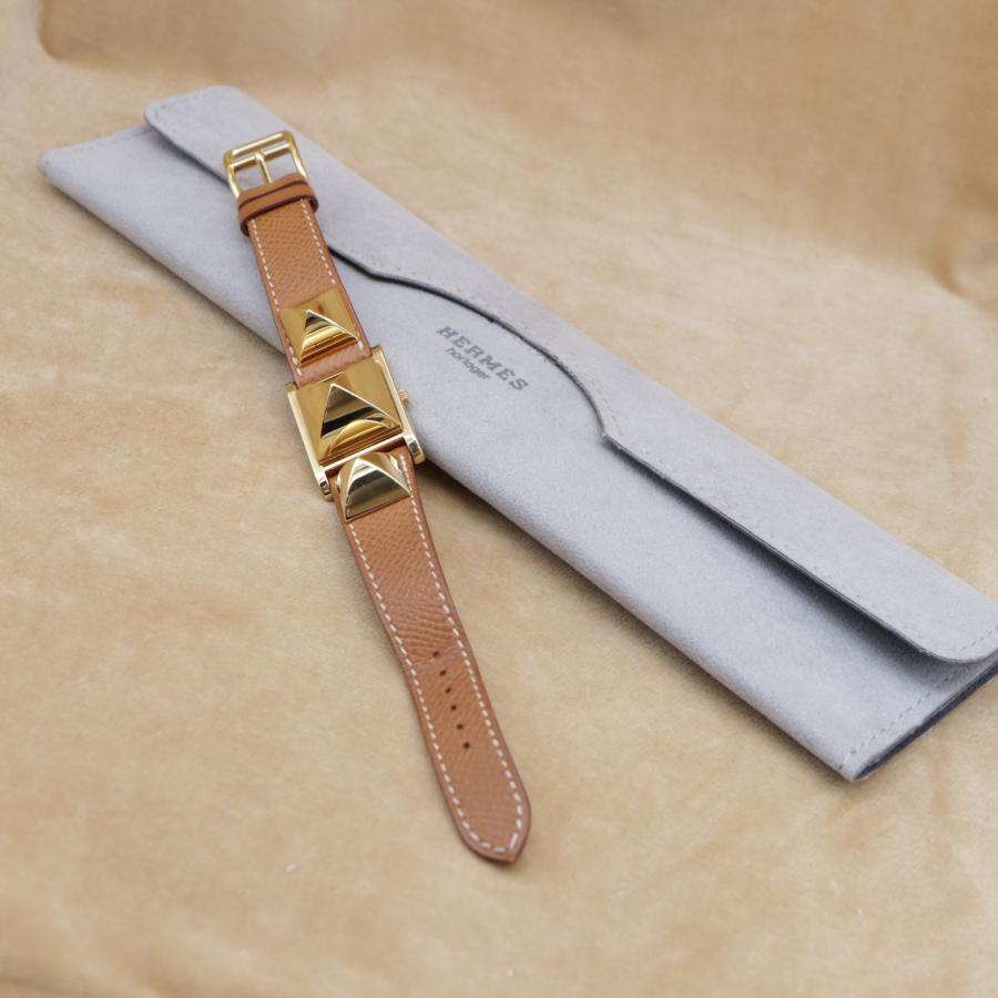 エルメス メドール ホワイト文字盤 刻印 ME1.201 HERMES Medor レディース クォーツ 23mm 1994年 電池交換済 【6ヶ月保証】 CH703 | HERMES | 09