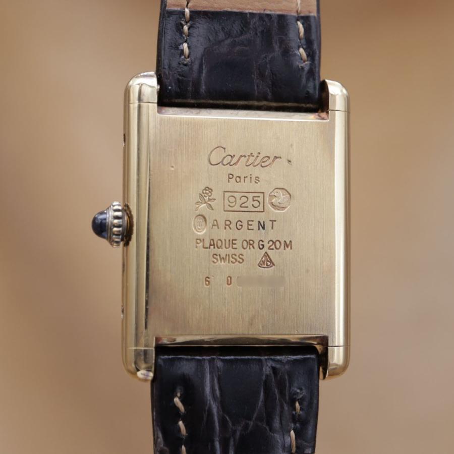 カルティエ マストタンクLM オニキス 6 Cartier Must Tank ユニセックス 手巻き 23mm 1970~1980年代 仕上済 点検済 【6ヶ月保証】 CH706 | Cartier | 02