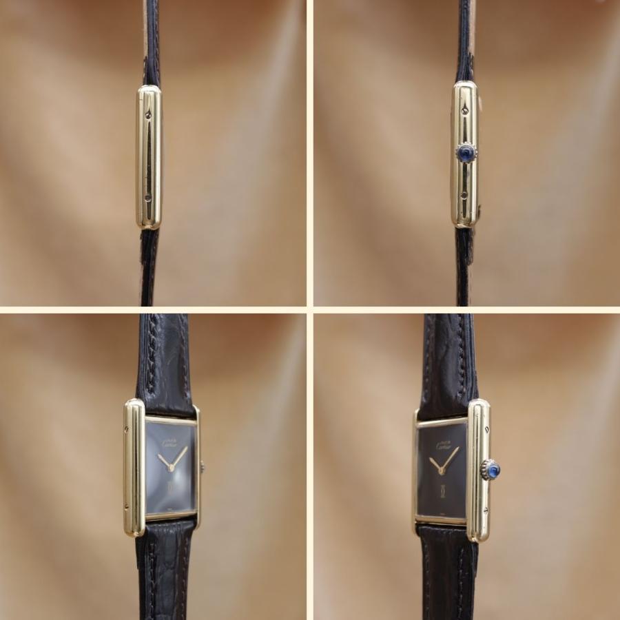 カルティエ マストタンクLM オニキス 6 Cartier Must Tank ユニセックス 手巻き 23mm 1970~1980年代 仕上済 点検済 【6ヶ月保証】 CH706 | Cartier | 03