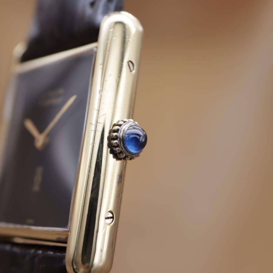 カルティエ マストタンクLM オニキス 6 Cartier Must Tank ユニセックス 手巻き 23mm 1970~1980年代 仕上済 点検済 【6ヶ月保証】 CH706 | Cartier | 04