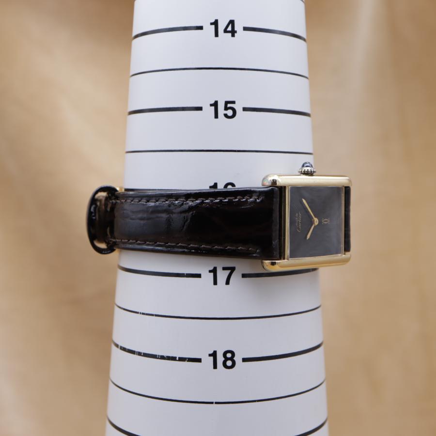 カルティエ マストタンクLM オニキス 6 Cartier Must Tank ユニセックス 手巻き 23mm 1970~1980年代 仕上済 点検済 【6ヶ月保証】 CH706 | Cartier | 08