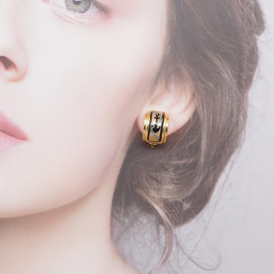 エルメス エマイユ 七宝焼 イヤリング HERMES Enamel Cloisonne Earrings レディース GP - CH804 | HERMES | 05
