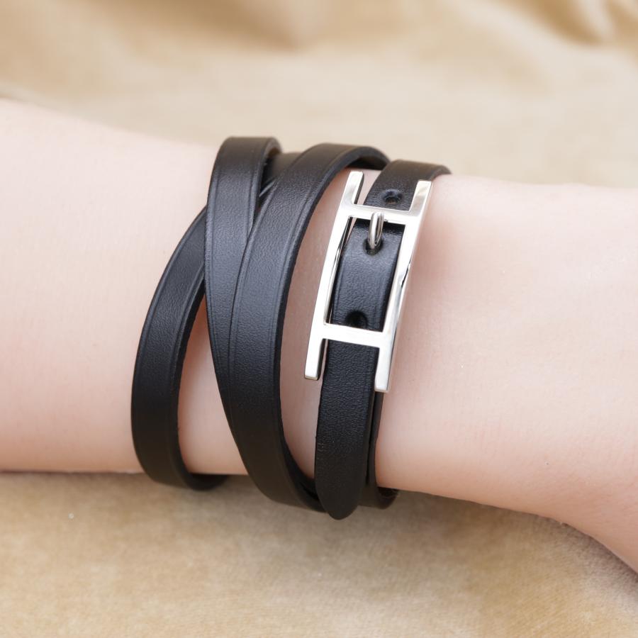エルメス アピ レザーブレスレット HERMES Hapi Leather Bracelet ユニセックス レザー - CH805 | HERMES | 01
