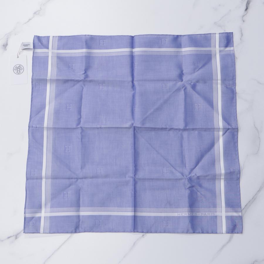エルメス ハンカチセット HERMES Handkerchief Set ブルー ネイビー メンズ 綿100% ギフト 未使用 CH806 | HERMES | 02