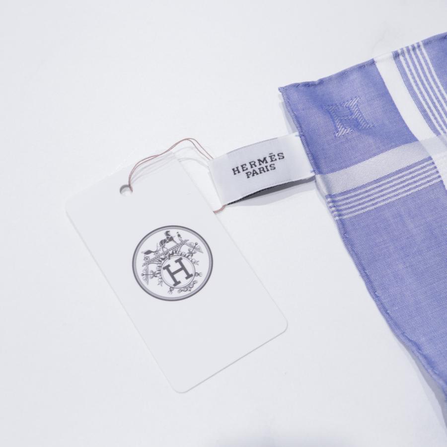 エルメス ハンカチセット HERMES Handkerchief Set ブルー ネイビー メンズ 綿100% ギフト 未使用 CH806 | HERMES | 04