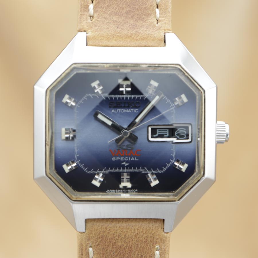 キングセイコー バナック 5246-5020 KING SEIKO VANAC SPECAL Cut Glass メンズ 自動巻き 35mm 1972年 OH済 仕上済 【6ヶ月保証】 CH818 | King Seiko（SEIKO） | 01