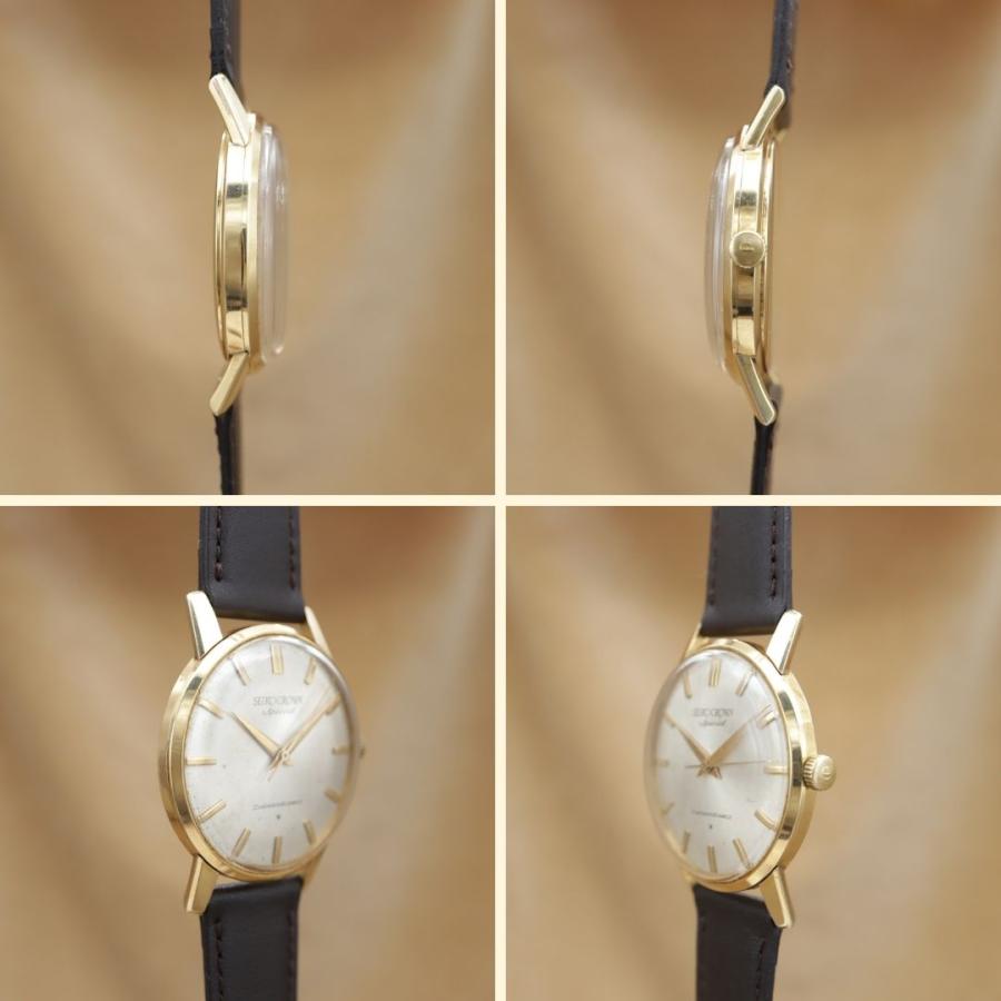 セイコー クラウンスペシャル ADダイヤル 70198 SEIKO CROWN Special K18 Gold メンズ 手巻き 35.5mm 1964年 点検済 【6ヶ月保証】 CH834 |  | 02
