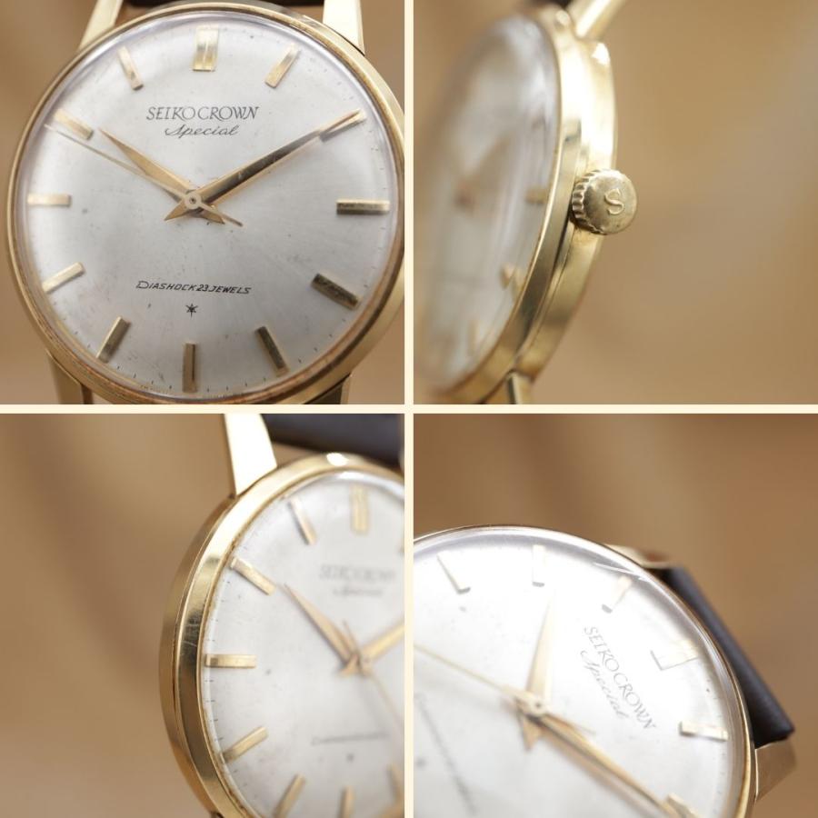 セイコー クラウンスペシャル ADダイヤル 70198 SEIKO CROWN Special K18 Gold メンズ 手巻き 35.5mm 1964年 点検済 【6ヶ月保証】 CH834 |  | 04