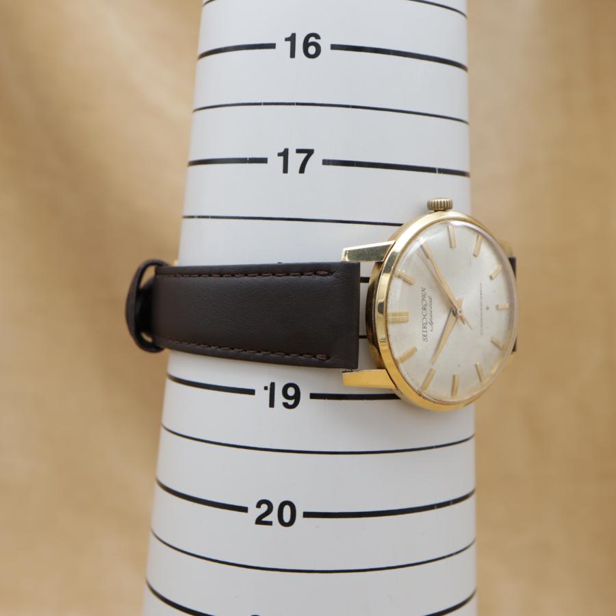 セイコー クラウンスペシャル ADダイヤル 70198 SEIKO CROWN Special K18 Gold メンズ 手巻き 35.5mm 1964年 点検済 【6ヶ月保証】 CH834 |  | 08