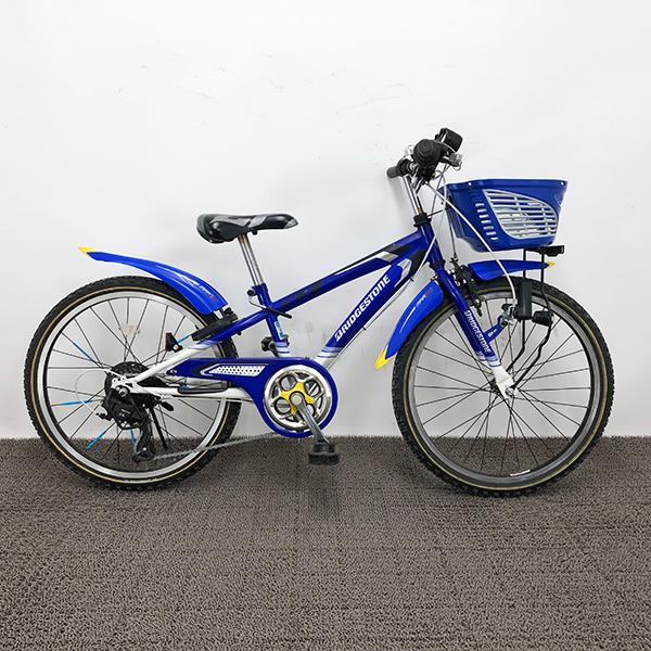 E580　★22800円★整備済み 中古子供自転車 ブリヂストン　クロスファイヤーJr　ブルー　美品【22インチ 】 スピードメーター付き(*^▽^*) E580 ☆22800円☆整備済み 中古子供自転車 ブリヂストン クロス