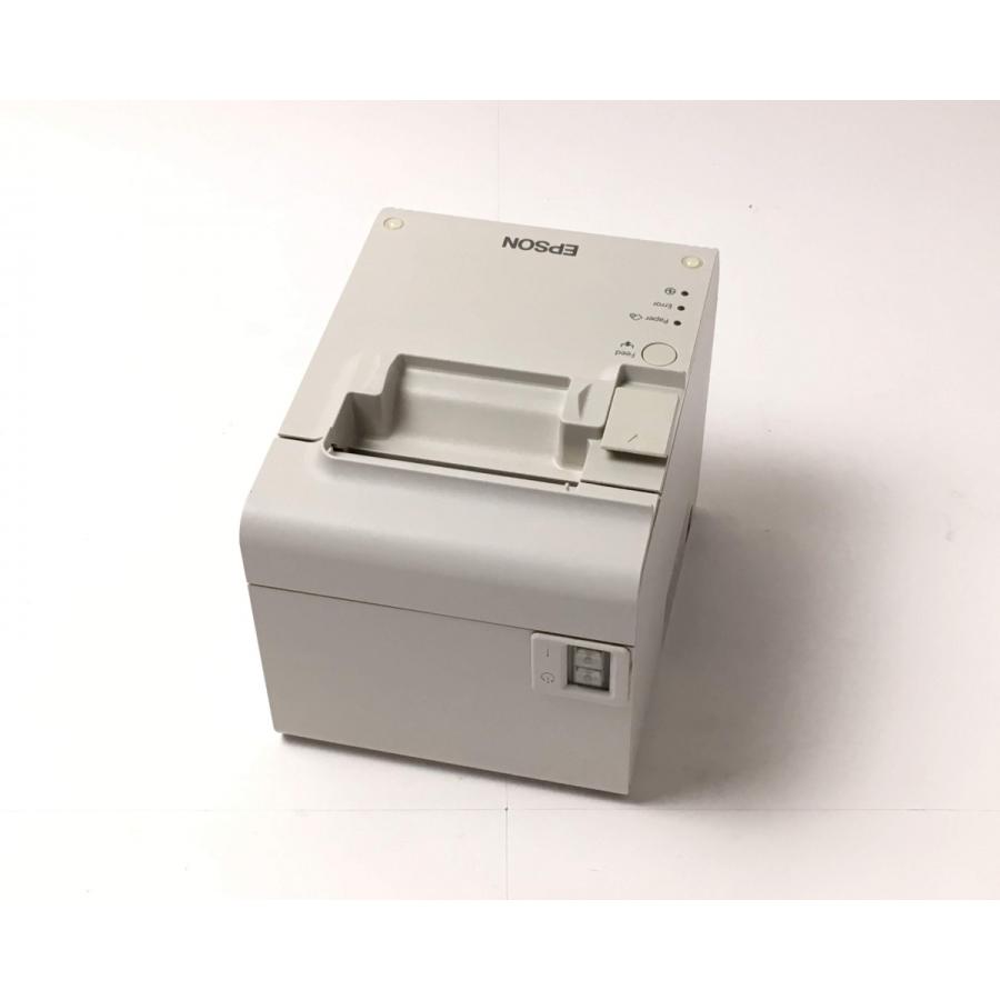 優良中古）レシートプリンタ EPSON TM-T90KP(LAN/80mm)ホワイト :BAB