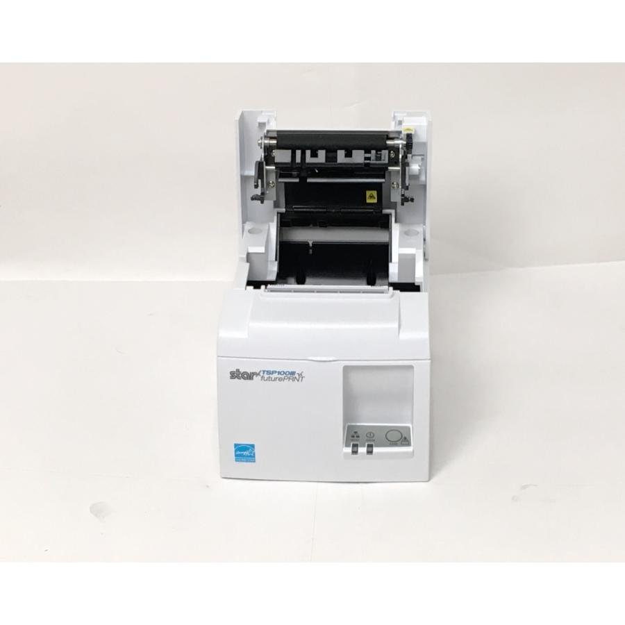 優良中古）レシートプリンタ Star TSP143III (LAN/80mm)グレー : kiki