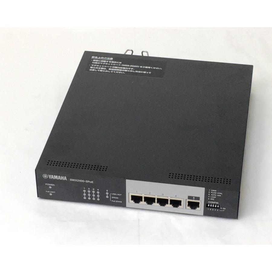 YAMAHA LANスイッチングハブ SWX2100-5PoE YAMAHA（ヤマハ） （中古）ヤマハ PoE対応L2スイッチ 5ポート SWX2100