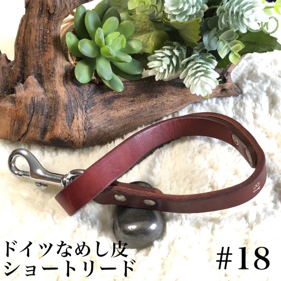 ドイツなめし皮 ショートリード 大型犬 18 No 1 ブラウン 中華のおせち贈り物