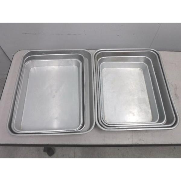 6805◆アルミ製◆角バット8枚セット 栃木 宇都宮 中古 業務用 厨房機器