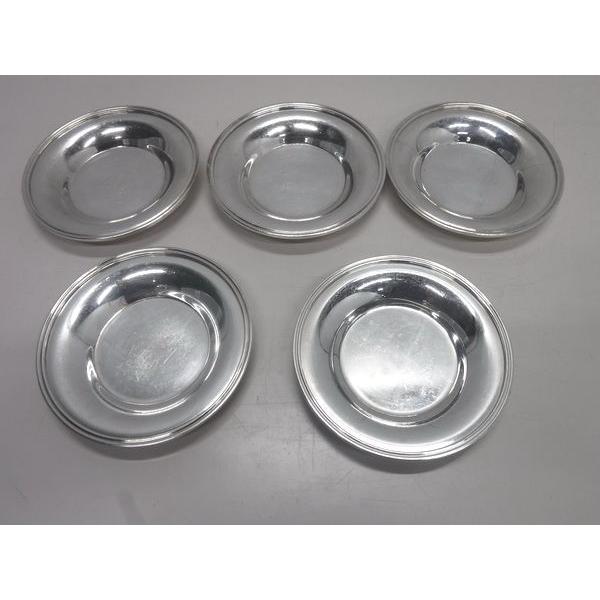 A1610◆洋白食器◆小皿5枚セット φ145 NT ニッケルシルバー 栃木 宇都宮 中古 業務用 厨房機器の画像