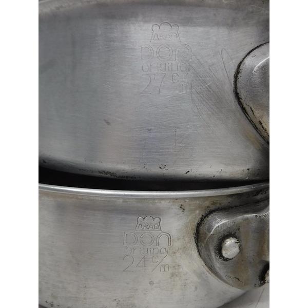 C826◇アルミ製◇片手鍋2個セット φ24・27cm 栃木 宇都宮 中古 業務用