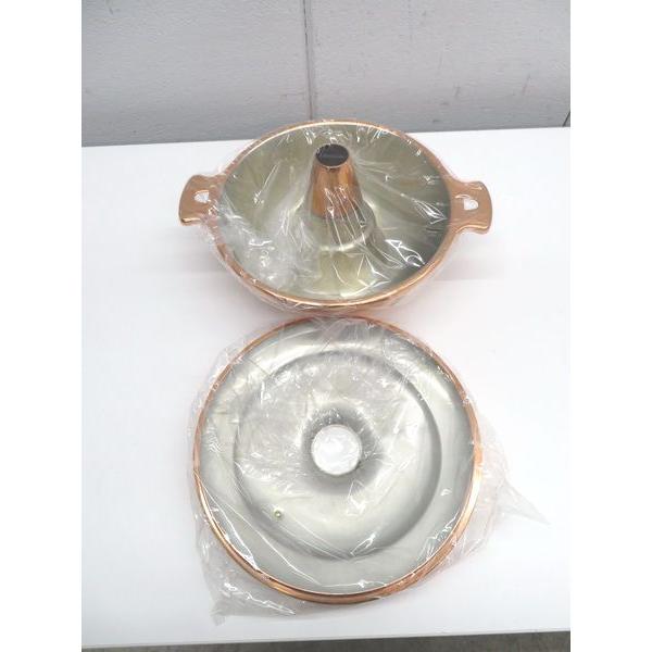 E1227未使用◇銅製◇しゃぶしゃぶ鍋 φ26cm 栃木 宇都宮 中古 業務用