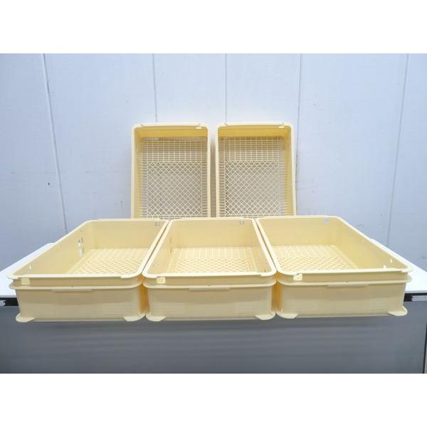 サンコー E1737◇サンコー◇プラスチック製番重5個セット 643×419×170 