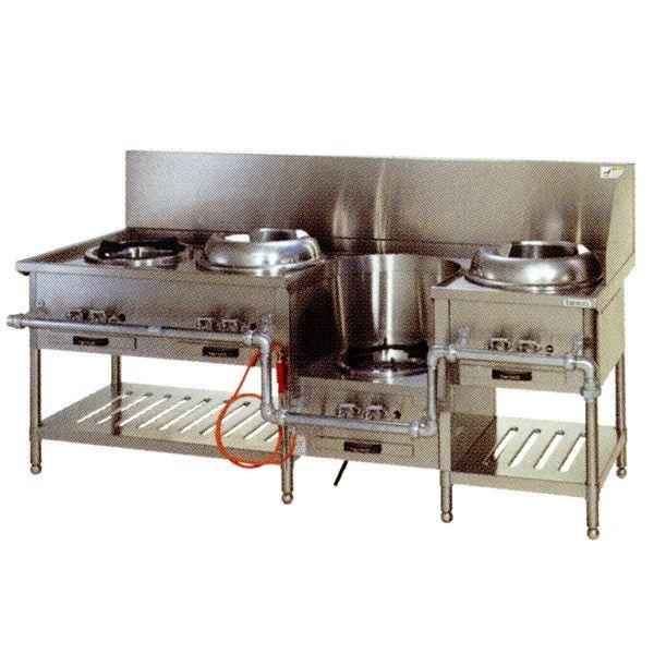 送料無料 新品 タニコー 中華レンジ （4口） TGCR-A20ZILI-U
