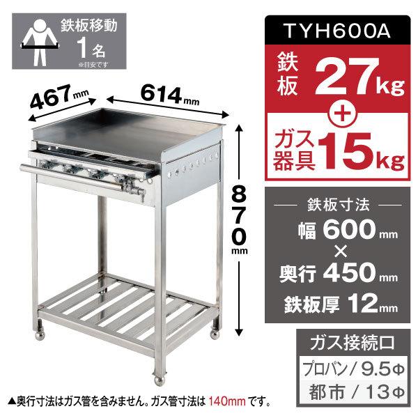 山口)下松市より　グリドル　YS600　伊藤金属　LPガス　幅62cm×奥56cm×高さ20cm　BIZKB24H 山口)下松市より グリドル YS600 伊藤金属 LPガス 幅62cm×奥56cm×高さ