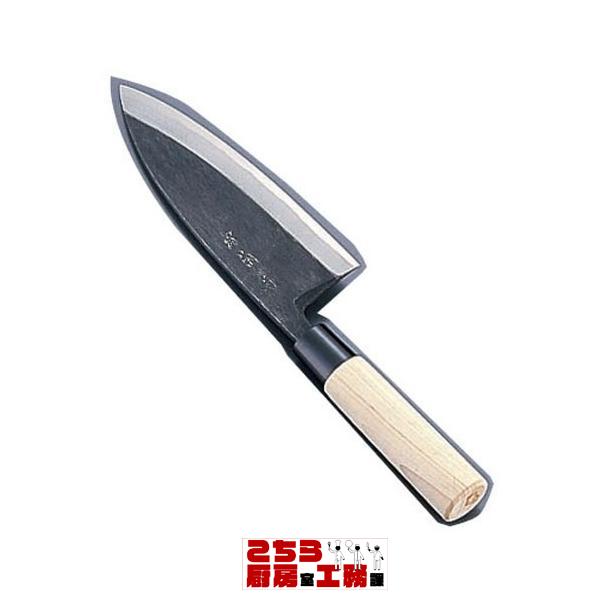 出刃 出刃包丁 堺 菊守 黒出刃包丁 18cm 片刃（9-0302-1805） 出刃 出刃