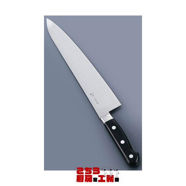 堺菊守日本鋼 口金付 牛刀包丁 30cm（9-0314-0205）