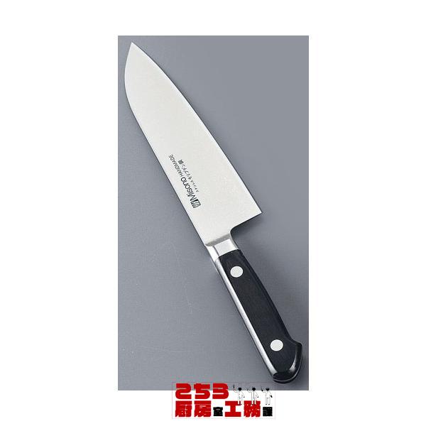 ミソノモリブデン鋼 三徳庖丁 No.581 18cm 両刃（9-0312-0103）