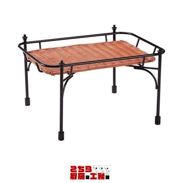 業務用 プリート 積み重ねスタンド角 ブラウン 高 DS515-25-BR（9-1150-1101）