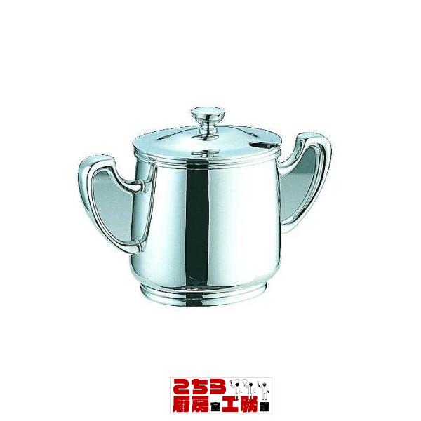 コーヒー器具 コーヒー用品 Yukiwa ステンレス製 B渕ロイヤルシュガーポット 5人用（9-1951-2401）