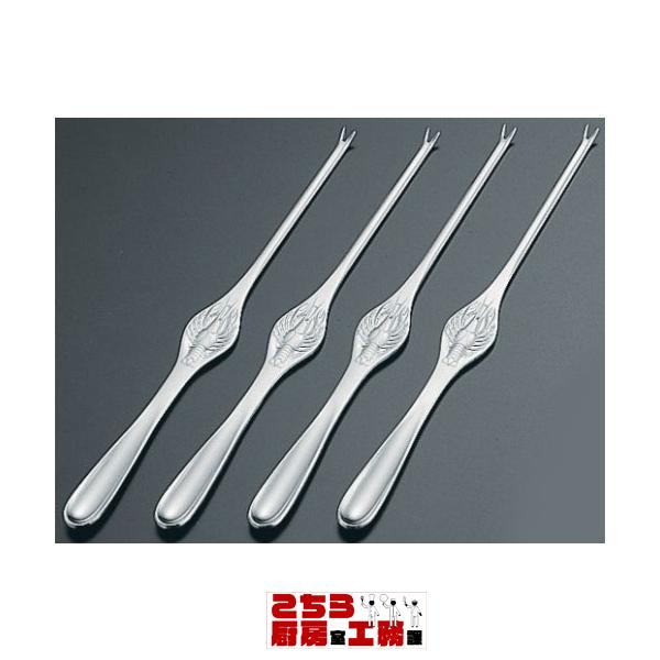 カニフォーク ヴォストフ３３２０ロブスターフォーク ４本組 １８−８ステンレス 卓上鍋関連品（9-2107-1601）