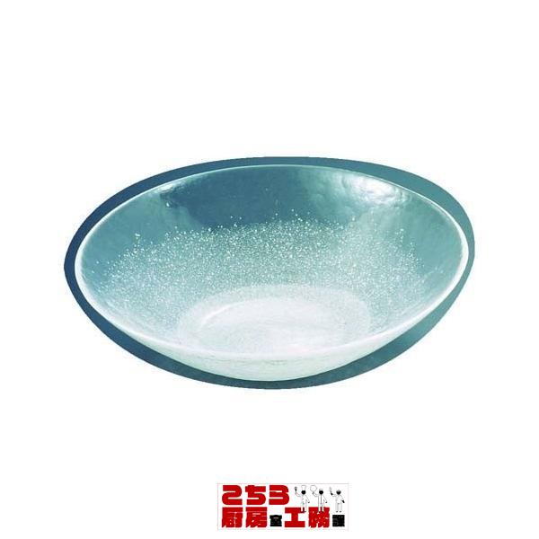 硝子和食器 白雪15 40cm 丸盛込皿（9-2381-1101）