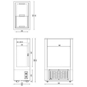 業務用 シェルパ SHERPA 冷凍ストッカー 小型 41-OR 545×315×843mm (shp-41-or)｜chubokoumu｜02