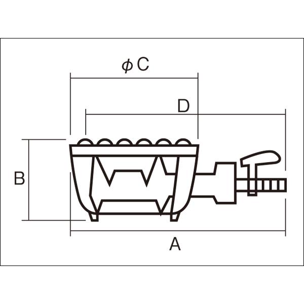 鋳物コンロ 業務用 ガスコンロ LPガス プロパン TS-540（takumi