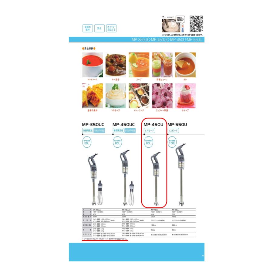 ミキサー ホイッパー ロボクープ スティックブレンダー Fmi Mp 450u 業務用 スープ ソース ドレッシング 中古 送料無料 M1590 ちゅう房専科japan 通販 Yahoo ショッピング