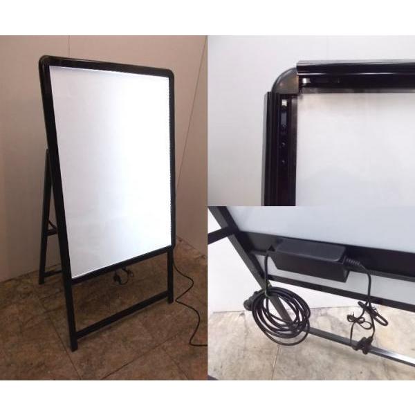 中古厨房 A型電飾看板 640×500×1190 LEDライト 店舗用カンバン 中古厨房 A型電飾看板 640×500×1190 LEDライト 店舗用カンバン