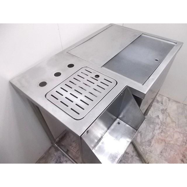 中古厨房 マルゼン ステンレス アイスビン付サーバー台 950×600 中古厨房 マルゼン ステンレス アイスビン付サーバー台 950×600