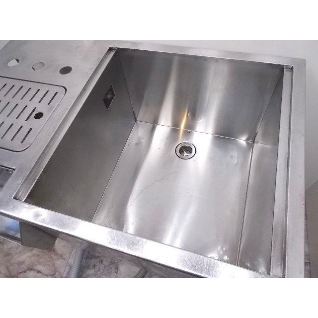 中古厨房 ステンレス アイスビン付サーバー台 550×880×900 業務 中古厨房 ステンレス アイスビン付サーバー台 550×880×900 業務