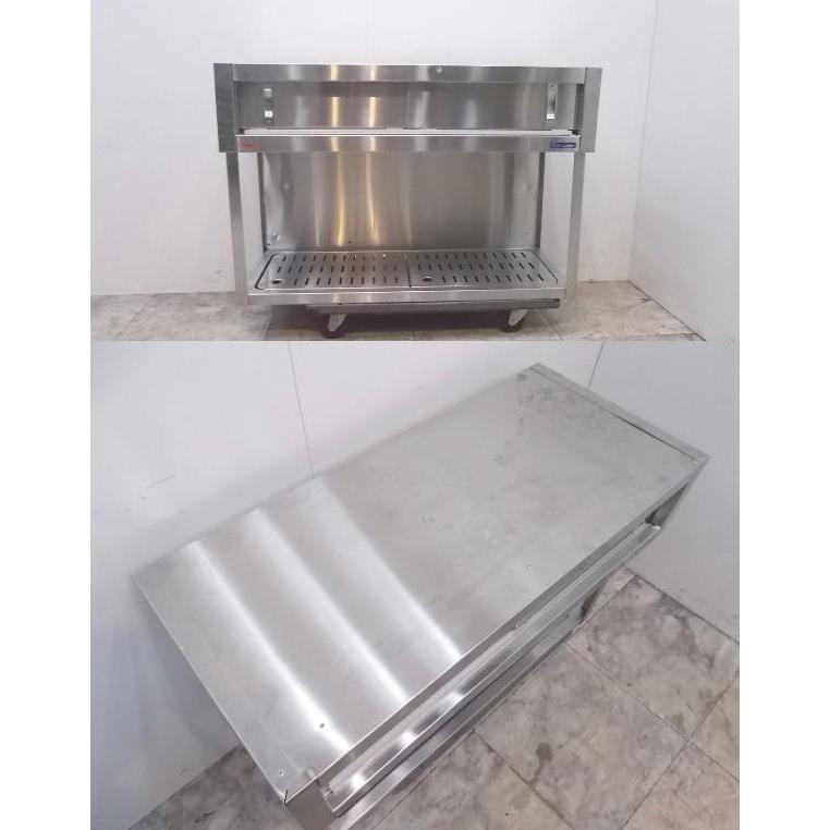 中古厨房 ステンレス 水切棚付吊戸棚 1040×400×600 食器棚 壁棚 中古厨房 ステンレス 水切棚付吊戸棚 1040×400×600 食器棚 壁棚