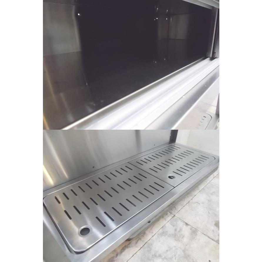 中古厨房 ステンレス 水切棚付吊戸棚 1040×400×600 食器棚 壁棚 中古厨房 ステンレス 水切棚付吊戸棚 1040×400×600 食器棚 壁棚