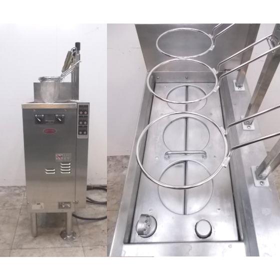 中古厨房 日本洗浄機 3テボ無沸騰噴流式ゆで麺機 UMR521E 330 中古厨房 日本洗浄機 3テボ無沸騰噴流式ゆで麺機 UMR521E 330
