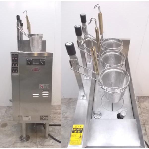中古厨房 日本洗浄機 3テボ無沸騰噴流式ゆで麺機 UML521E 330 中古厨房 日本洗浄機 3テボ無沸騰噴流式ゆで麺機 UML521E 330