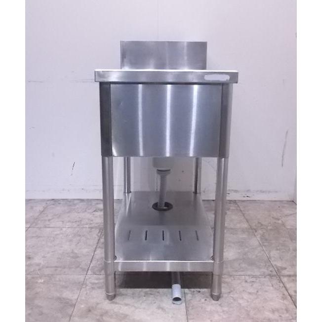 中古厨房 ステンレス BG付1槽シンク 450×950×850 業務用1層 中古厨房 ステンレス BG付1槽シンク 450×950×850 業務用1層