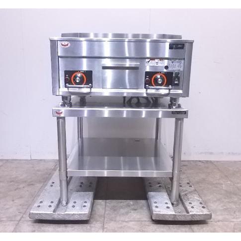 中古厨房 マルゼン 電気グリドル MEG-066 台付 600×600×300 /22D2904Z|chuboutokunekan|02