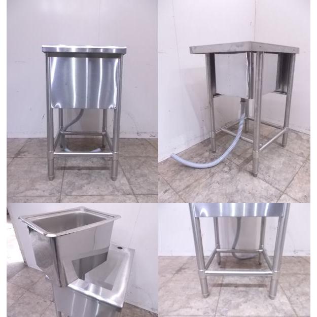中古厨房 ステンレス アイスビン 440×600×800 シンク 流し台 /22F1107S 