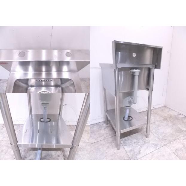 中古厨房 マルゼン ステンレス BG付1槽シンク 420×600×850 業務 中古厨房 マルゼン ステンレス BG付1槽シンク 420×600×850 業務