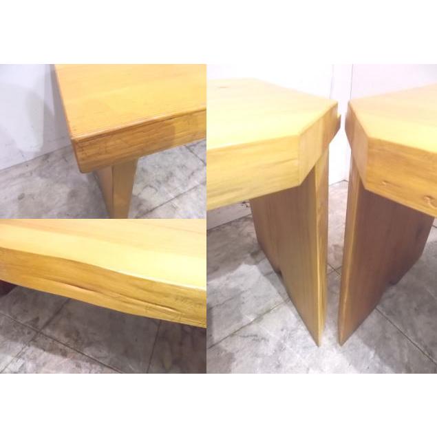 中古 木製 コーナー用ベンチ椅子2台セット 1200×440×425 店舗用 中古 木製 コーナー用ベンチ椅子2台セット 1200×440×425 店舗用