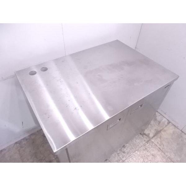 中古厨房 タニコー ステンレス扉付三方枠作業台 935×650×850 中古厨房 タニコー ステンレス扉付三方枠作業台 935×650×850